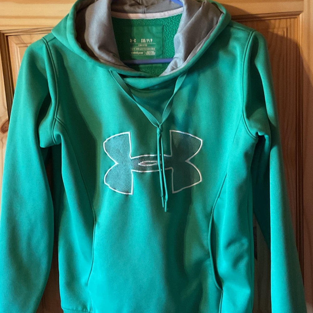 Under Armour Green and Gray Women’s Hoodie